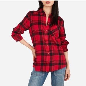 Express Buffalo Plaid Top